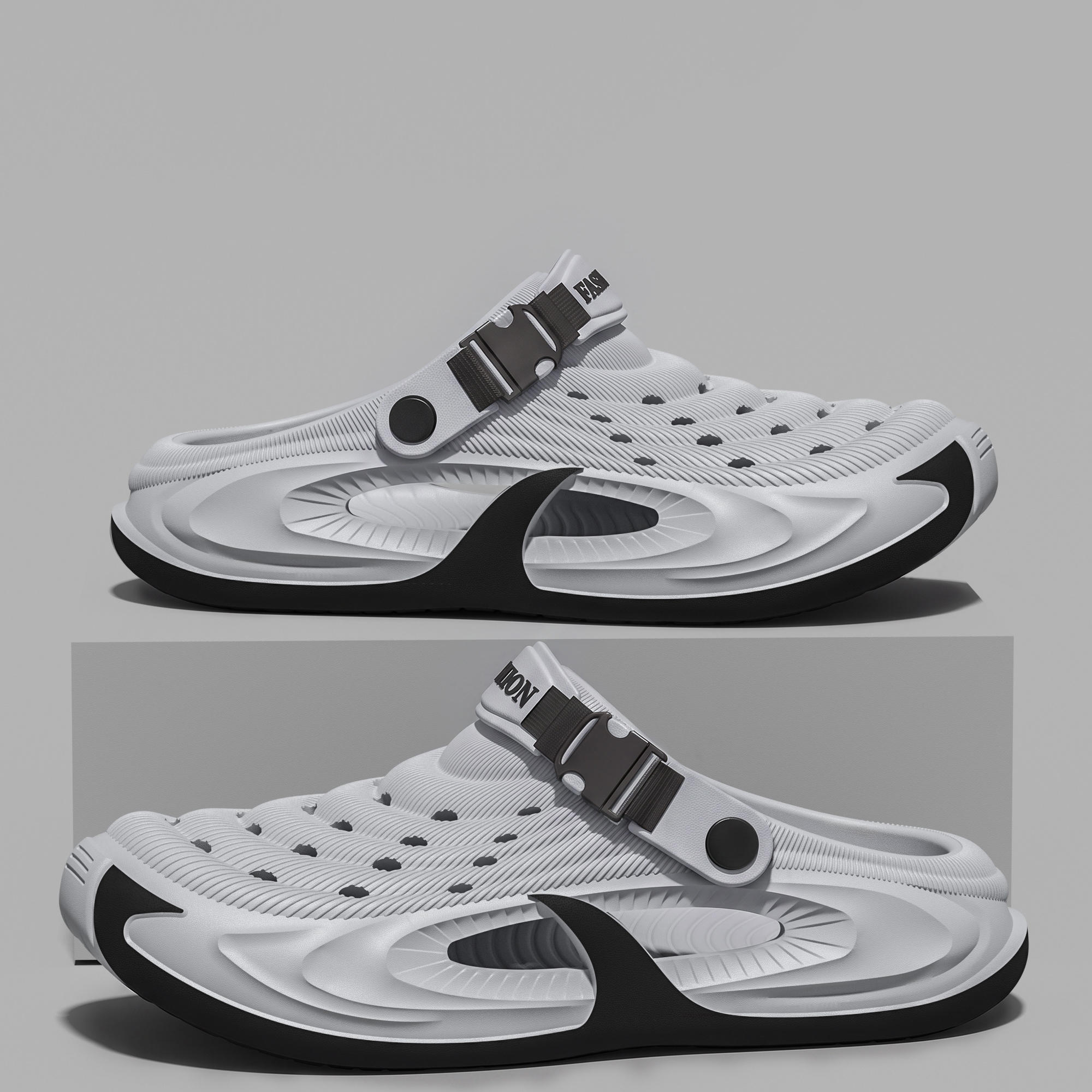 TEMU Men's Fashionable And Unique Slippers With A Designer Feel, Soft Sole, Casual And Trendy For Summer Outdoor Wear And Beach Use