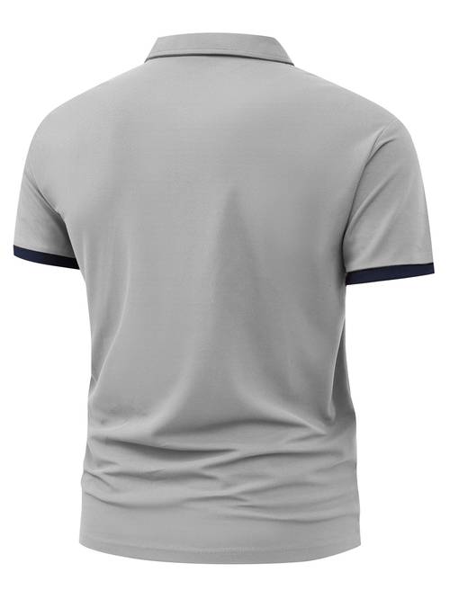 mens stylish red shirt with white casual short sleeve 100 polyester outdoor sports golf casual summer wear stylish polyester fabric