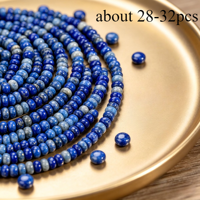 TEMU Natural Mini Flat Beads, Loose Beads For Jewelry, Supplies For Bracelet Necklace Earring, Accessory Beads, Ideal Birthday Valentine's Day Gift