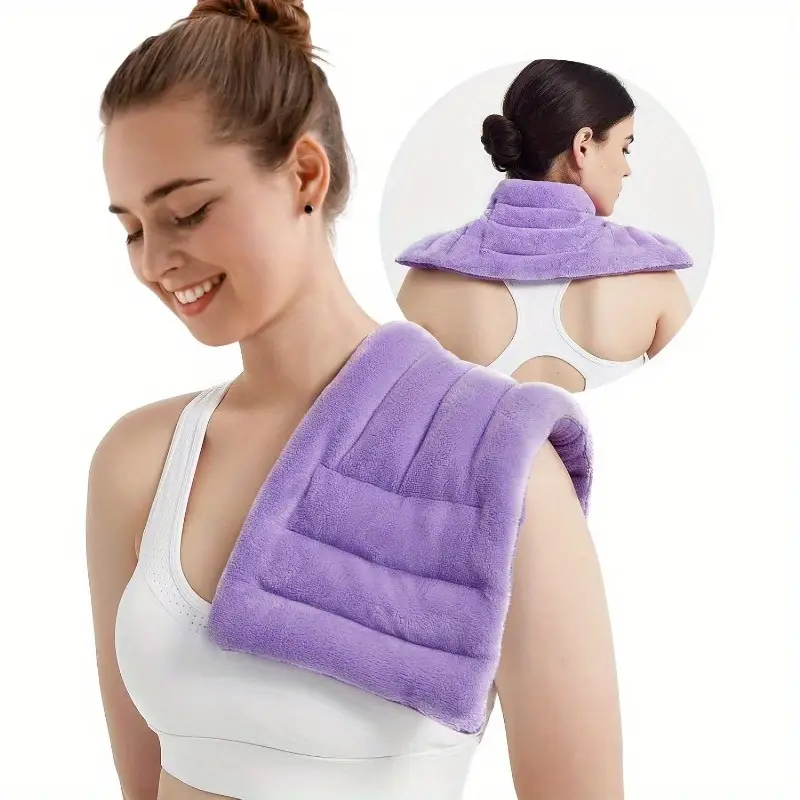 microwave heating pad 8 x 18 microwavable heat pads for neck shoulder back knee period rice heat pack hot cold compress reusable portable purple, hot compress for , ergonomic support, , microwavable material, durable fabric, therapeutic pad tool, hot compress device, women , discomfort Product details 1