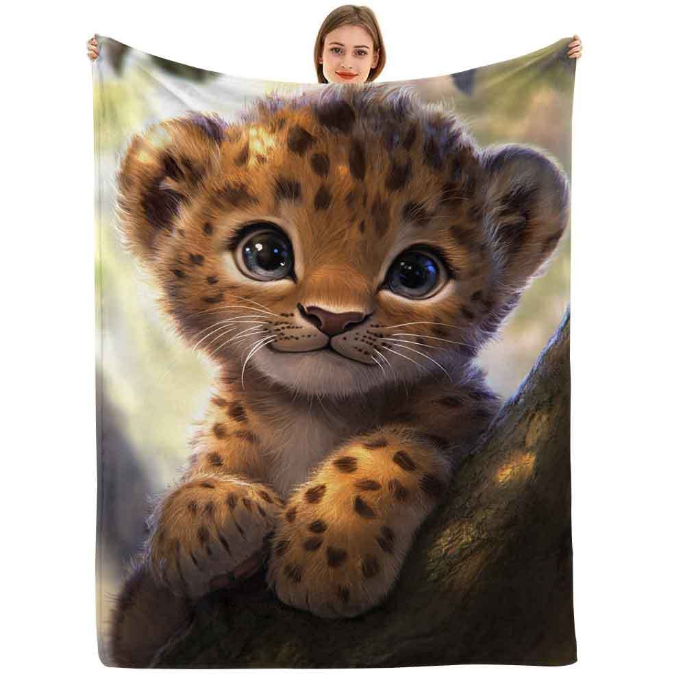 coperta in flanella ultra stampa leopardata design Temu Italy