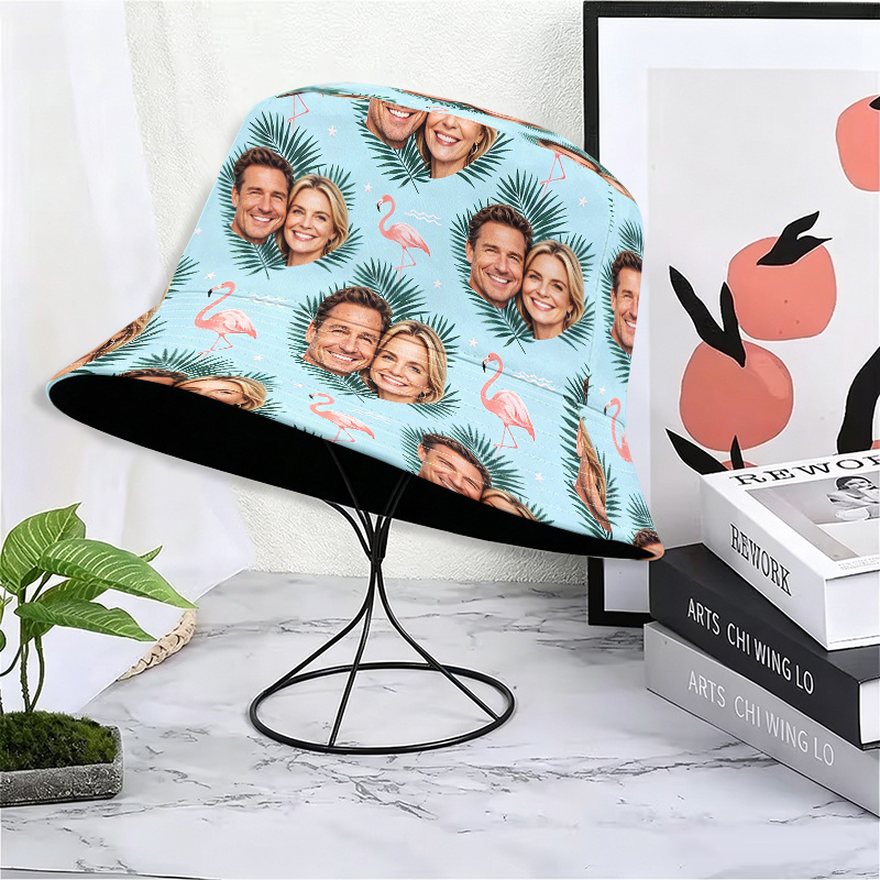 TEMU 1 Sombrero de pala con foto personalizada - Viajes , playa y uso al , lavable a máquina, regalo ideal para de o de la , sombrero de pesca,