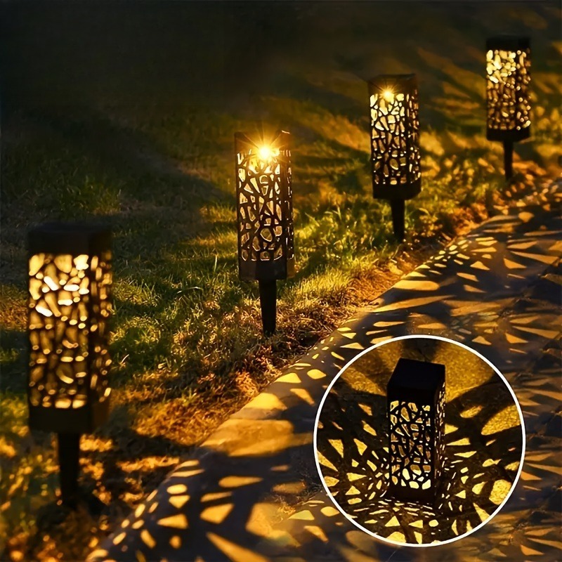 4pcs Smart Solar Outdoor Lighting with Induction Switch