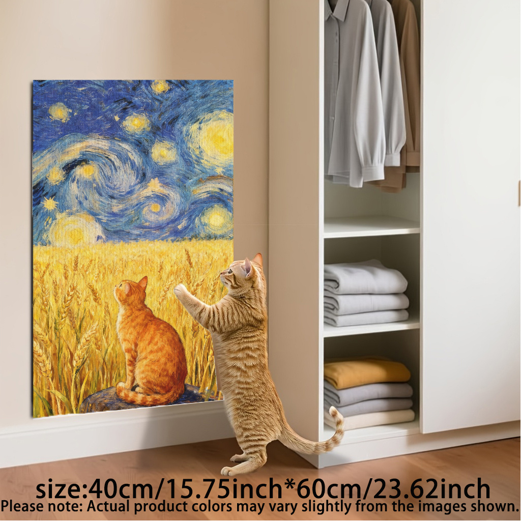 TEMU Tapis à gratter pour chat, planche à pour chats d'intérieur, tapis à gratter durable pour aiguiser et jeu , tapis d'escalade interactif pour