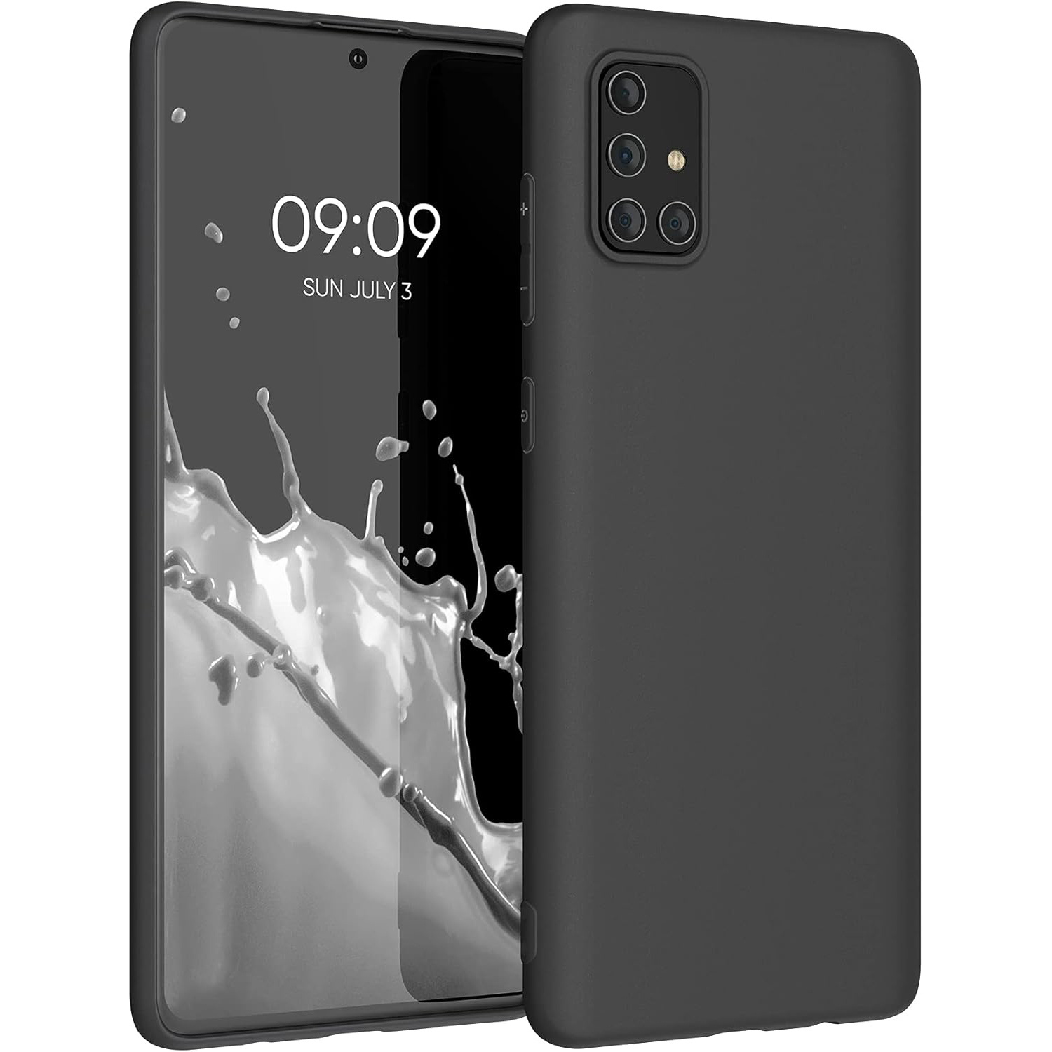TEMU Phone Case: For For Galaxy A71 4g Case Slim Flexible Black Matt Soft Protective Phone Case Cover