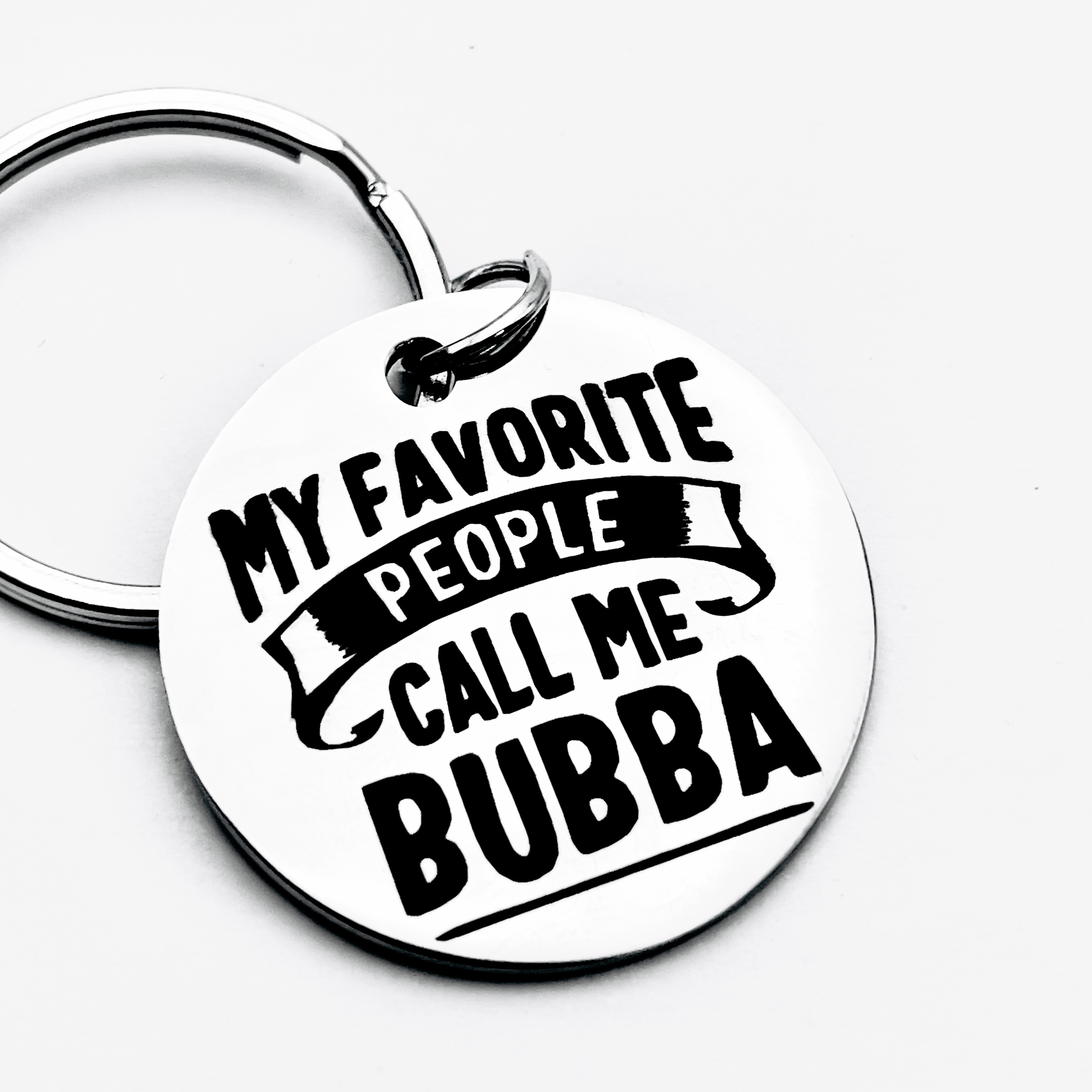 

People Bubba Stainless Steel Keychains, Creative Accessories, For Boyfriend Brother Father's Day