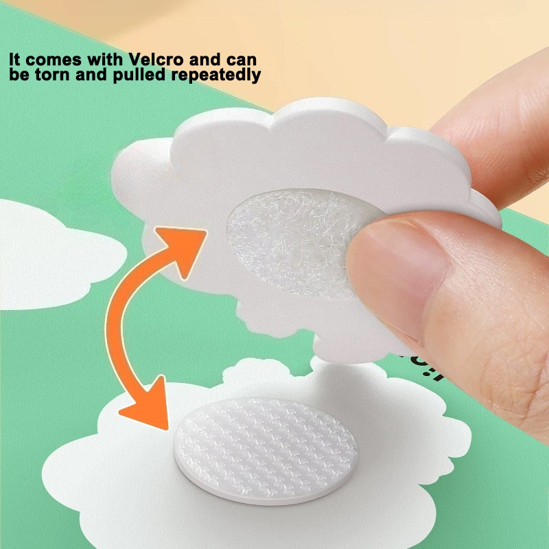 Interactive Quiet Book with Stickers for Educational Play
