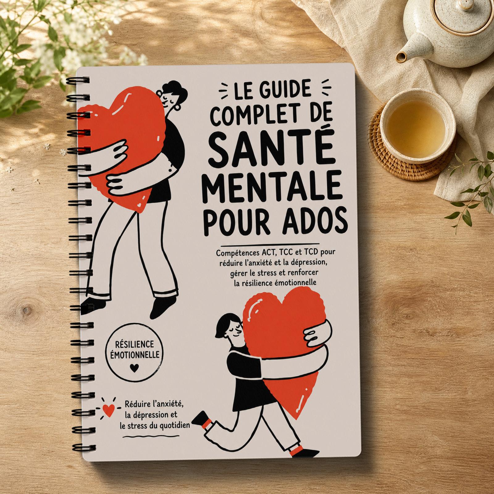TEMU : Cahier d'exercices sur mentale des adolescents, Carnet de pratiques de , Compétences en du stress, Exercices de régulation des , de l',