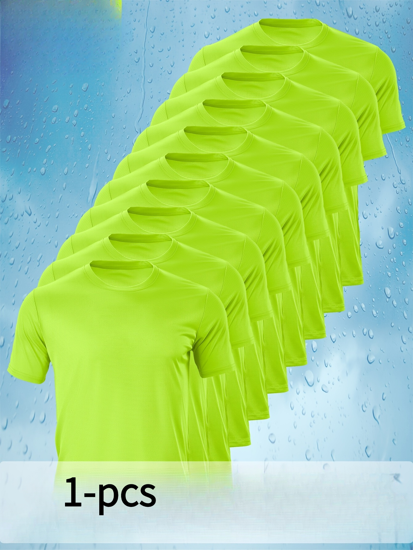 item picture 10pcs mens casual sports short sleeve t shirts 1pc     lightweight breathable and comfortable tees suitable for running gym workouts outdoor activities and camping