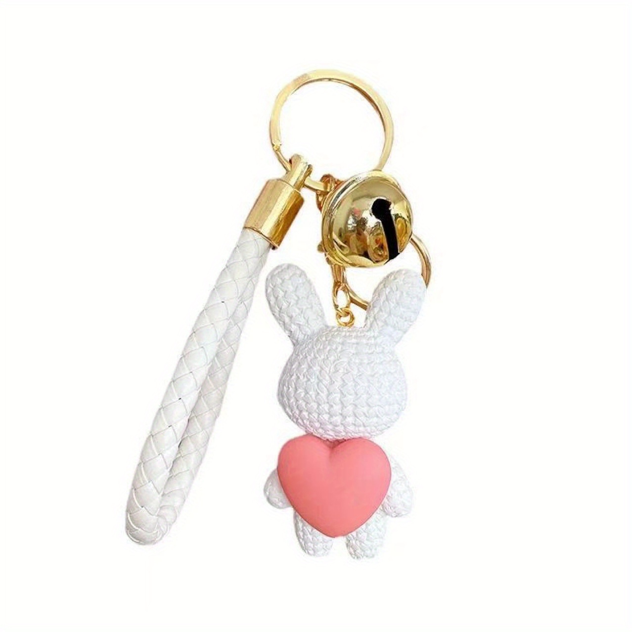 1  heart bear resin keychain charm cute couple keyring exquisite gift accessory for women details 3