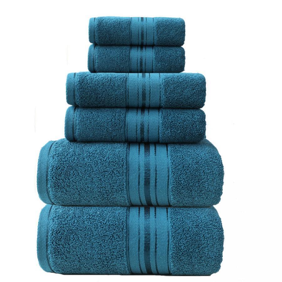  a face towel chest bath towel absorbent 2 square bath towel six piece set details 3