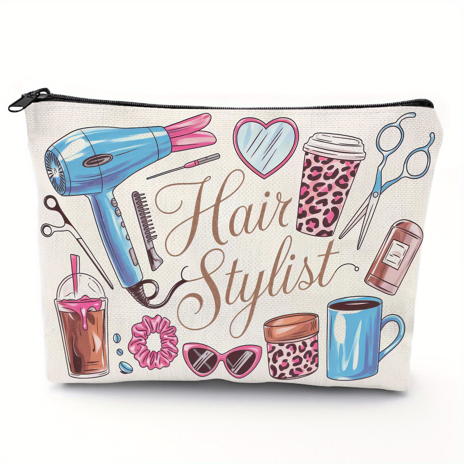 

Cosmetic Bag, Polyester , , Zippered Toiletry , - Bag, , Pattern For Women