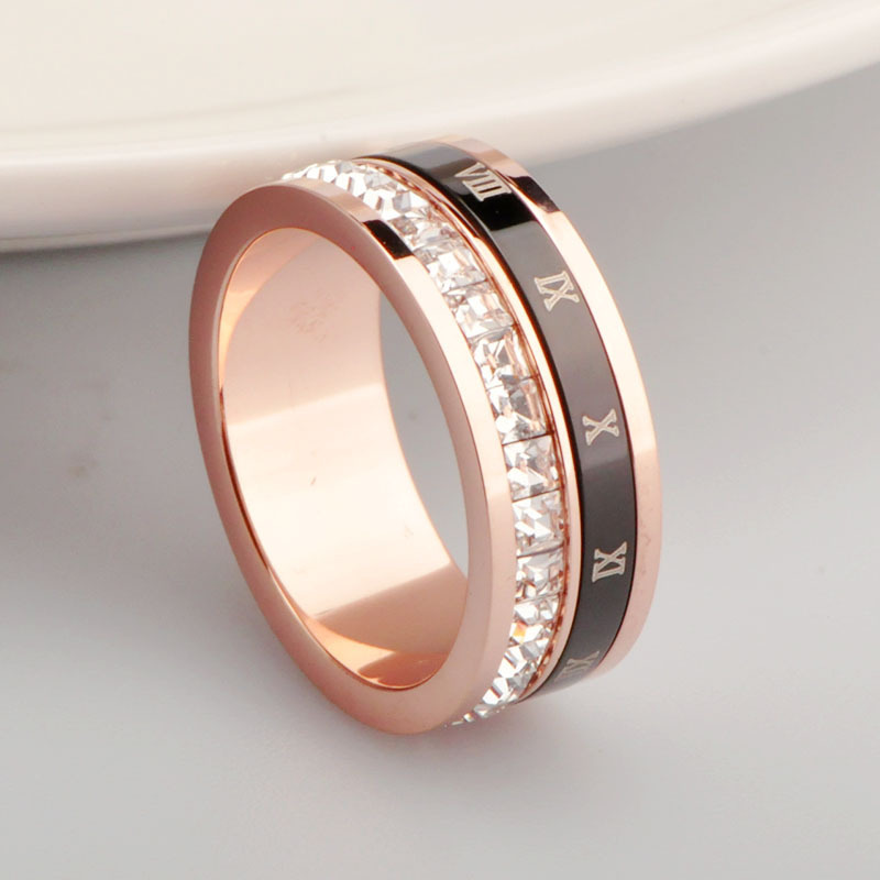 rotatable modern minimalist titanium stainless steel ring with   - spinning bezel setting, unisex couple s matching band, durable tarnish-resistant jewelry for casual attire & special occasions, affordable luxury index finger ring for  , fashion statement, contemporary design, sleek band,   plating, precision setting, statement piece,  , couples accessory Product details 2