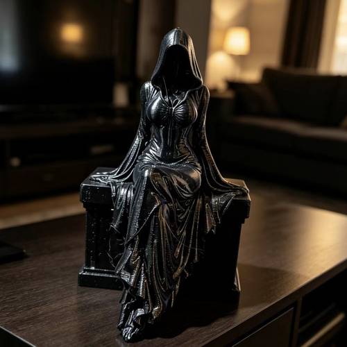item picture a 3d printed seated figurine a or study room a creative gift for a male horror enthusiast a collectible for lovers suitable for halloween decorations and a mysterious gothic halloween decoration