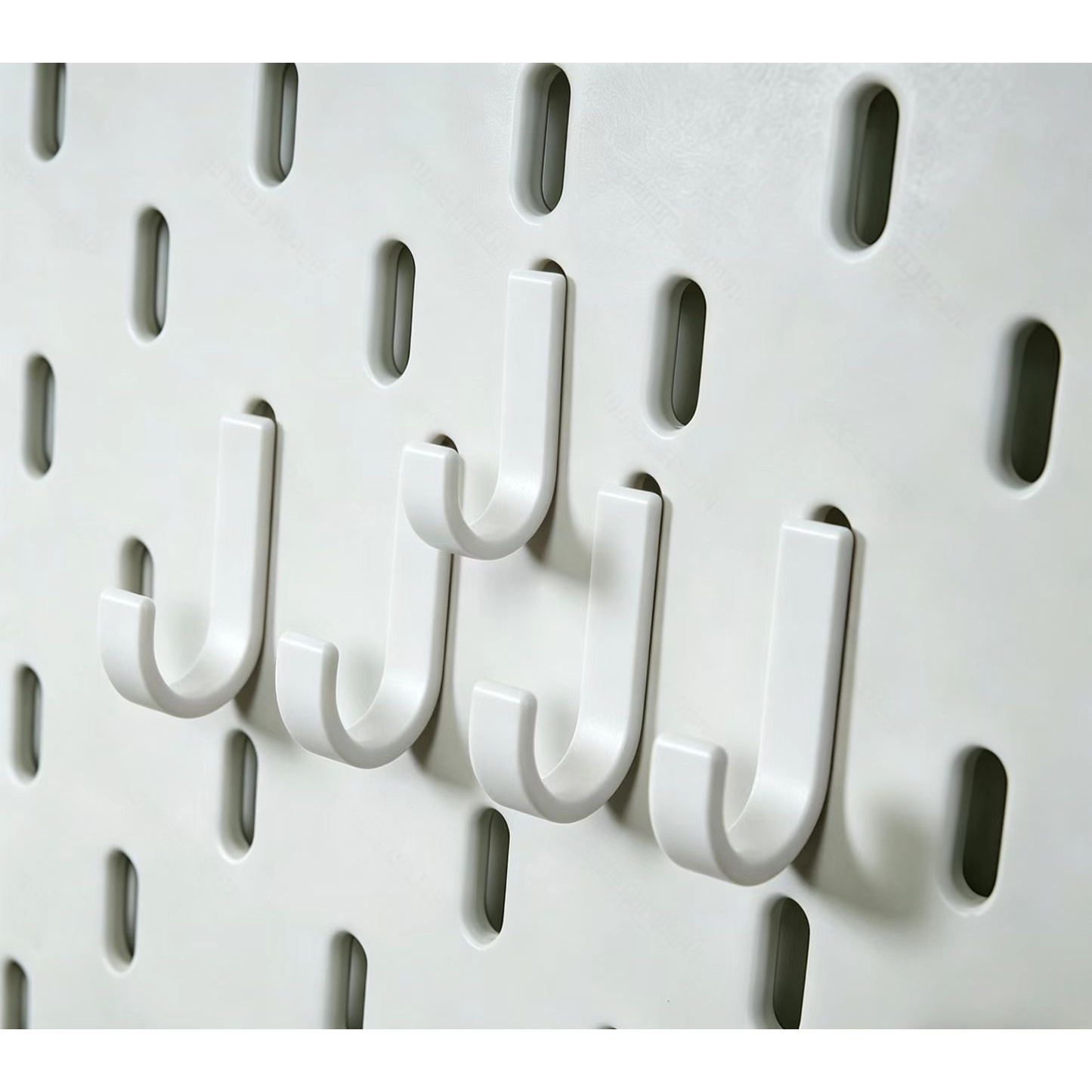 TEMU Lot de 5 crochets pour panneau perforé, crochets imprimés en 3D faciles à utiliser, disponibles , blanc et rouge. Crochets de J, style