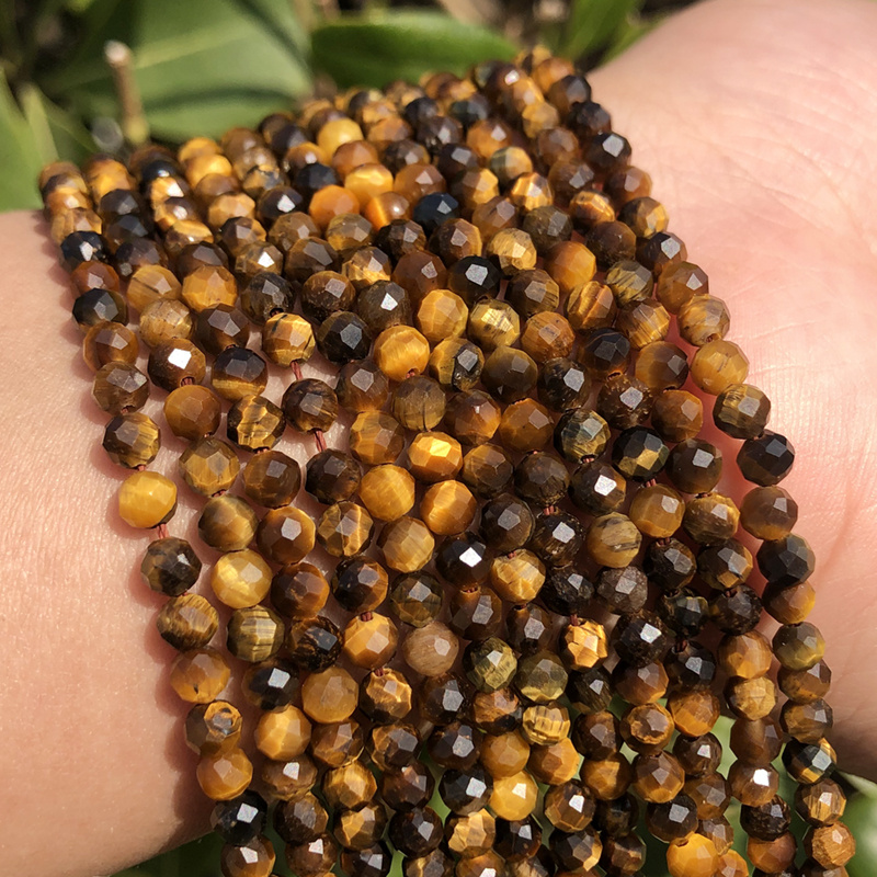 2/3/4mm Eye Beads - Natural Stone, Perfect For Making, Bracelets, Necklaces, Earrings - Palette With Translucent Accents