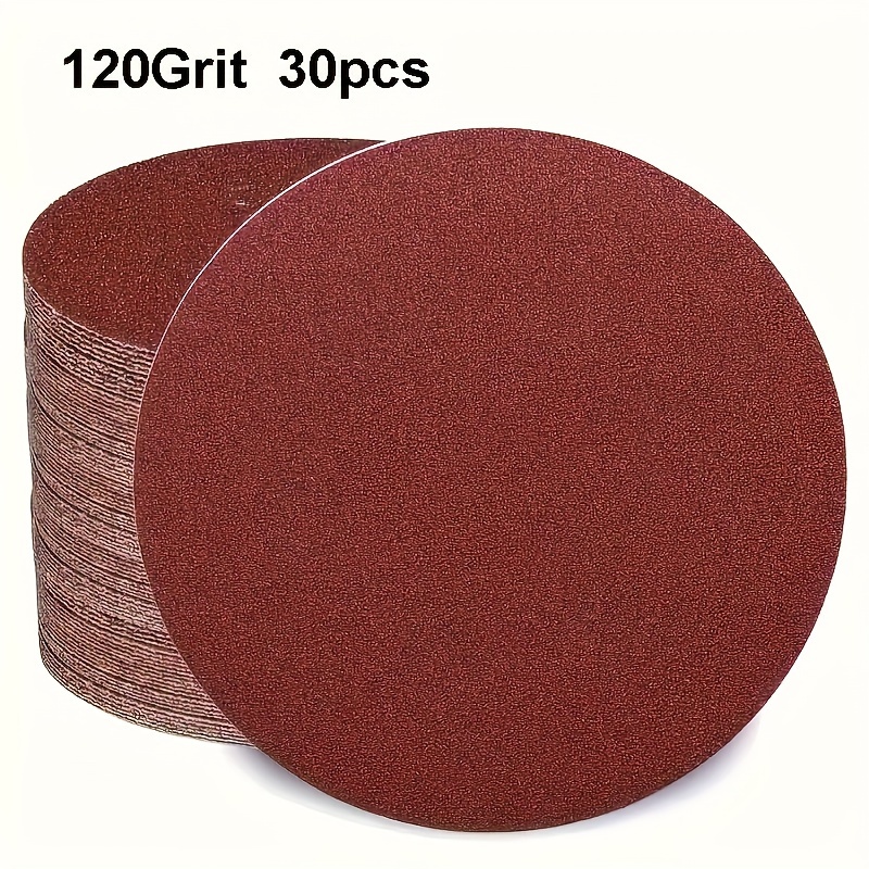E-shop 150mm 6 Zoll Klettschleifscheibe 60/80/80/120/240/320/400 Schleifpapier, für Bohrmaschinen Rotationswerkzeug-Zubehör Holzbearbeitung Hölzerner