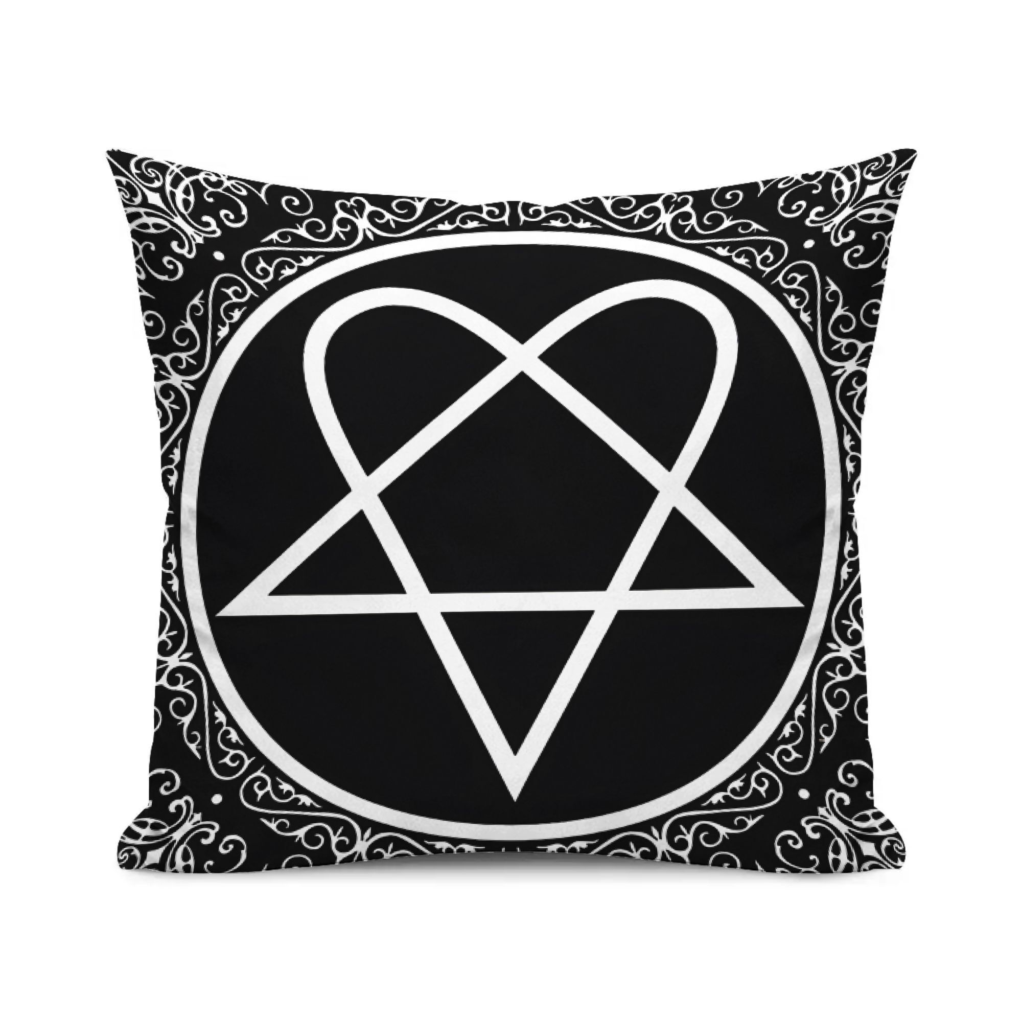 TEMU Bandana White Elegant Textured Throw Pillow Covers With Classic Tones - A Touch For Traditional And Decor