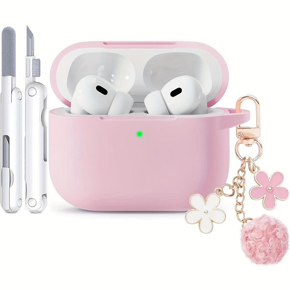 TEMU Weiche Schutzhülle passend für Apple Pro 3. Generation, Pro 2. Generation 4. Generation 5, mit Schlüsselanhänger-Kugel-Anhänger, inklusive