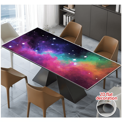 item picture 1 x 100cm wall sticker nebula print decorative wallpaper durable material waterproof and self desktop sticker office desk decor home decoration stylish aesthetic for office workers easy to apply and remove