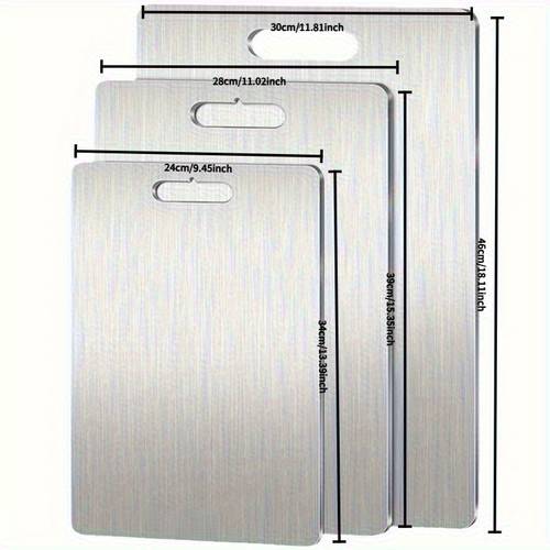 Durable Titanium Cutting Board for Kitchen - Dishwasher Safe, Reversible Chopping Boards with Handle, Ideal for & Outdoor Camping, Great Housewarming Gift for Women, Kitchen Cutting Boards