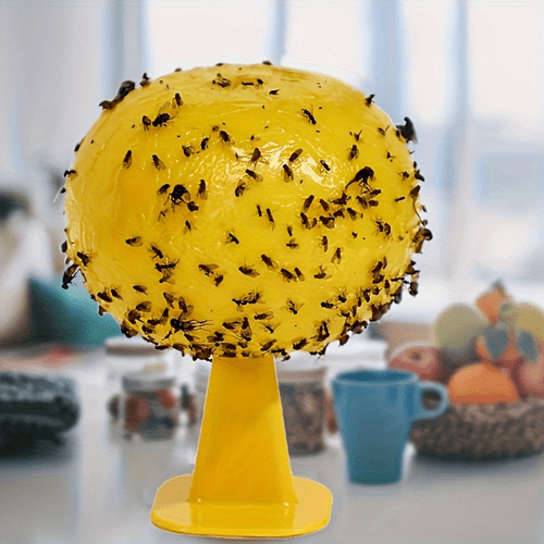 1 conjunto/unidade armadilha para insetos com base, adesiva, armadilha para moscas , mata-s e mosquitos, ferramenta de controlo de pragas para interior e exterior, casa e jardim