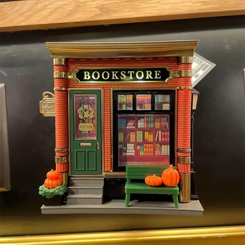 bookstore project night light - battery-free plug-in wall-mounted led bookstore design with glowing book display & cozy ambiance, decorative lighting for reading nook, book lover gift, safe low voltage (no batteries/electronics) Product details 3