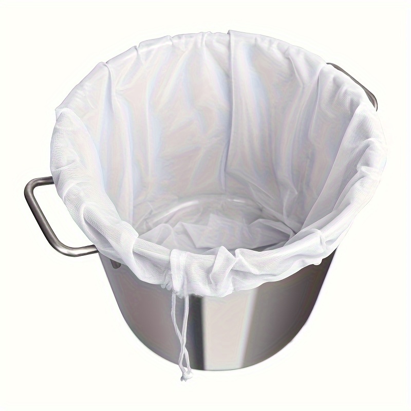 E-shop 2 Stück Wiederverwendbare Netzfilterbeutel – Vielseitige Lebensmittelqualität, geeignet für Kaffee, Saft, Tee, Nussmilch, Cold Brew Filter,