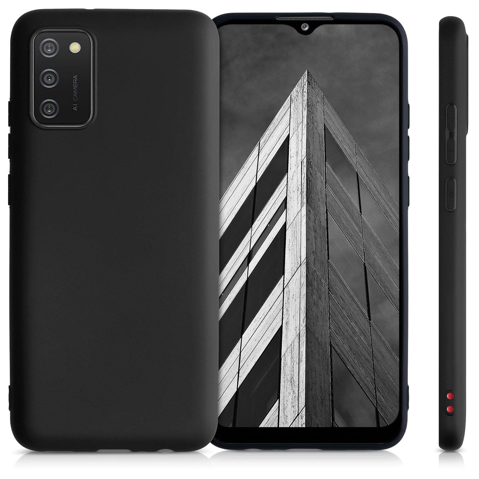 TEMU Phone Case: For For Galaxy A03s Case Slim Shockproof Flexible Black Matt Soft Protective Phone Case Cover