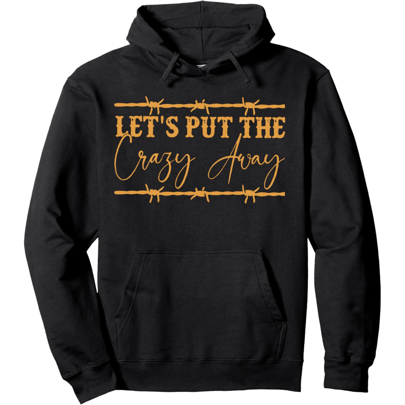 

Long Sleeve Hooded Sweatshirt, Regular Fit, " Put The " , , Slight , For Men And Women,