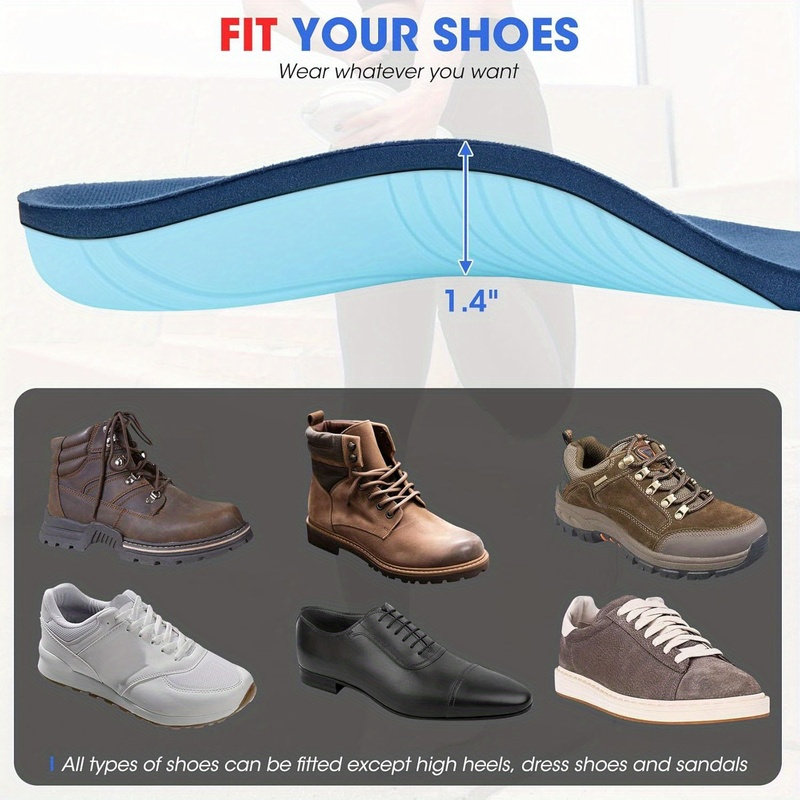 heavy duty insoles 220 lbs weight capacity arch support Temu Finland