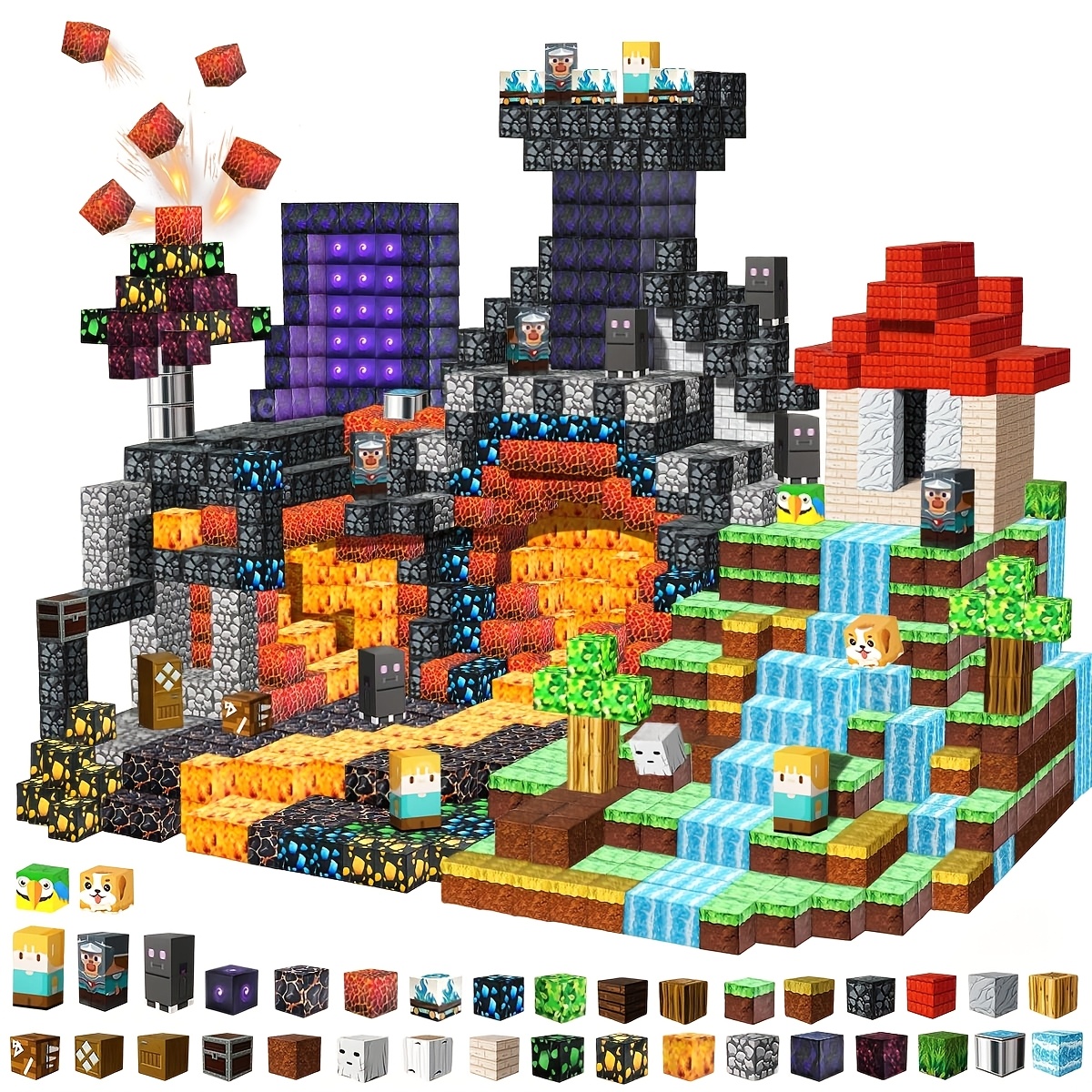 500pcs Magnetic Building Block Educational Set, Creative STEM Toy