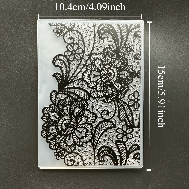 E-shop 1 Stück Wiederverwendbare Blumenschablone - Romantisches Rosen- & Spitzendesign für Kartenherstellung, Scrapbooking, Hochzeits-Einladungen -