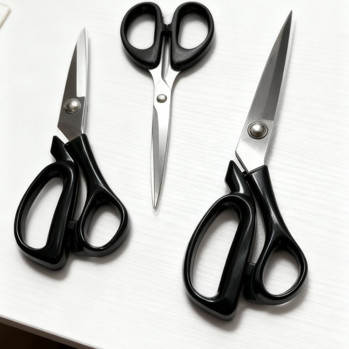 E-shop 3er-Set Professionelle Stoffschere | Scharfe Edelstahlklingen für langlebiges, präzises Schneiden von Stoffen, Bekleidung und Nähprojekten -
