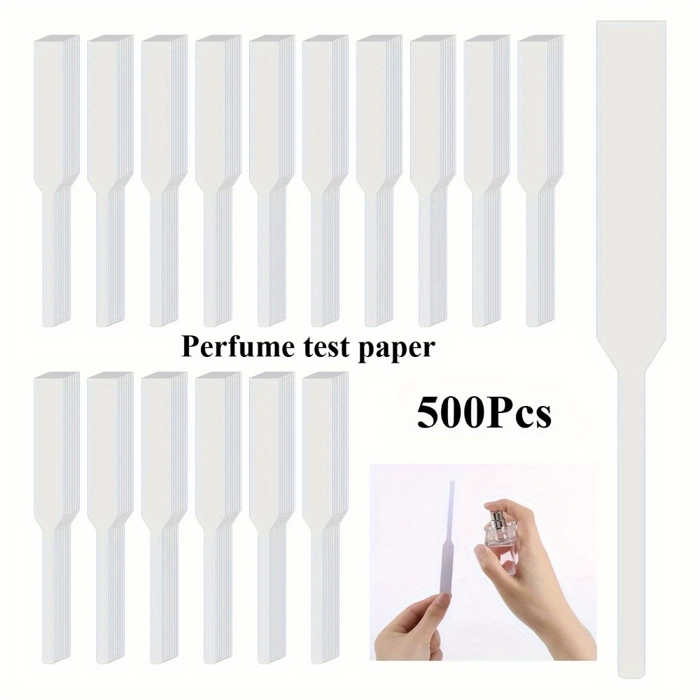 TEMU 500pcs Perfume Tester Strips, Disposable Fragrance Testing Blotter Strips, Scent Sampling Strips For Essential Oils, Perfumes & Fragrance