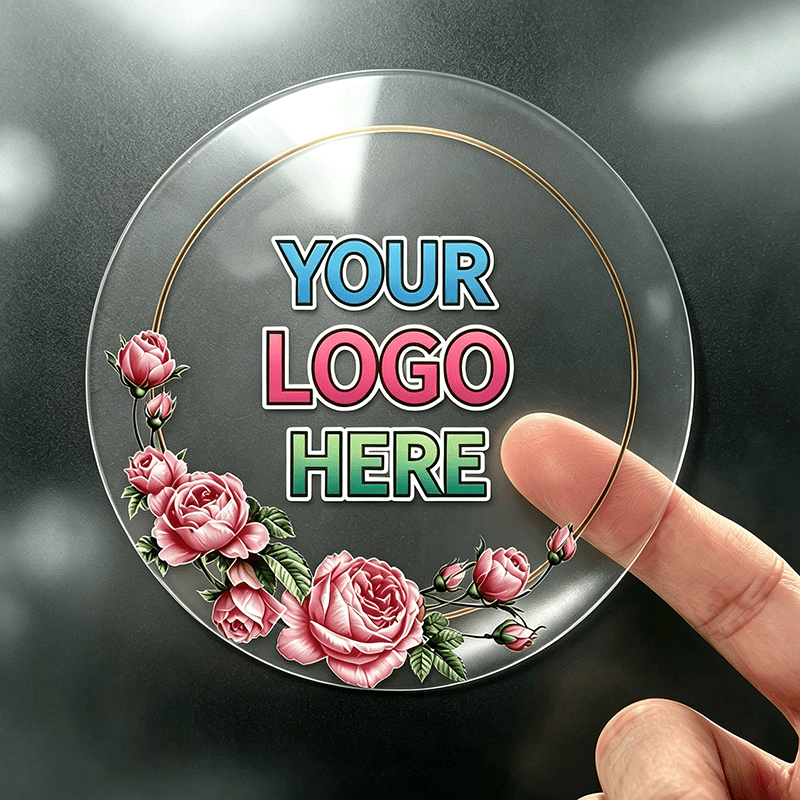 Custom Personalized Round Transparent Label Stickers