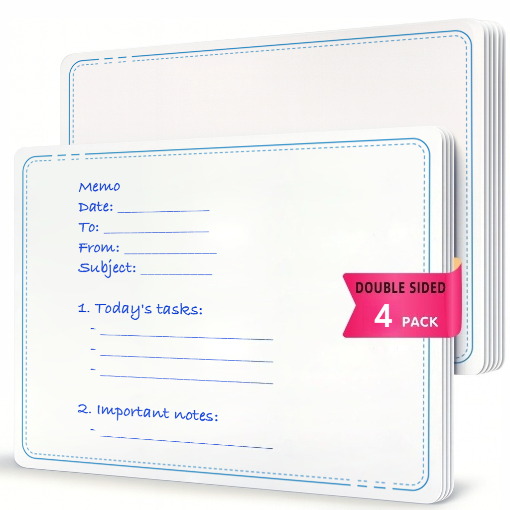 TEMU Double-sided Flexible Dry-erase Whiteboard Sheets, Reusable Bend-resistant Surface, Easy-to-wipe Writing Boards For Notes And Practice, Ideal