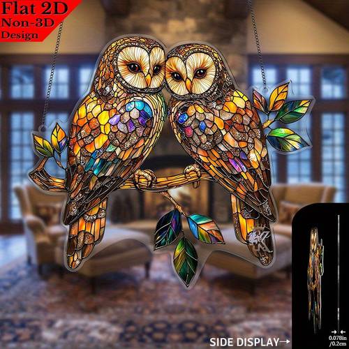 2d plat - plan 2d, 1pc de décoration de fenêtre de en verre teinté - design mystérieux de , 7.87x6.97 pouces, couleurs vibrantes, convient pour chambre ou bureau, pour les ou les passionnés de , décoration dintérieur de