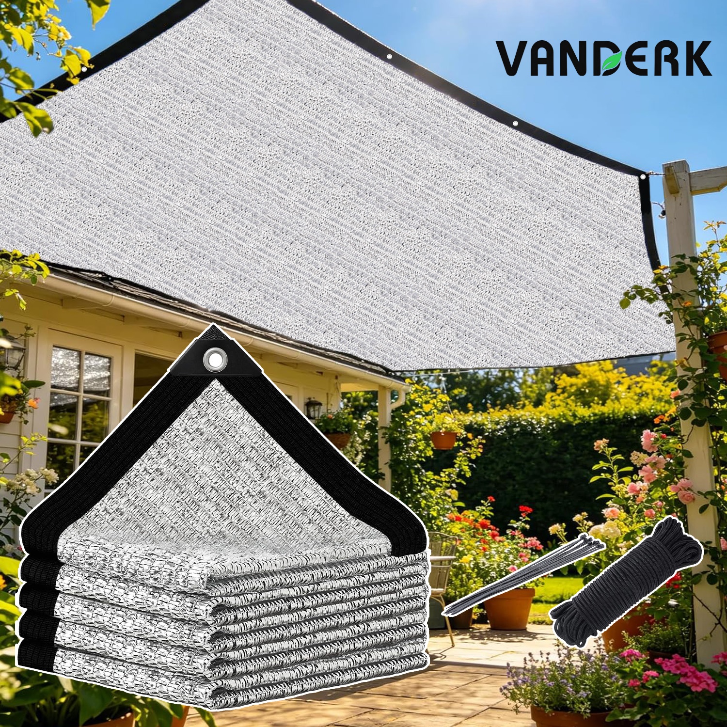 sunscreen tarps 14x32 FT Shade Cloth for Garden, 80% Sunblock Mesh Tarp with Grommets, Durable Outdoor Sun Shade Netting, Sunblock Neting -for Garden Lawn Plant Kennel Chicken Coop Easier to Hang Net 139.99 Color:Black Beauty 2R Manufaktur Trekkingrad TLX24 down grommets every 2