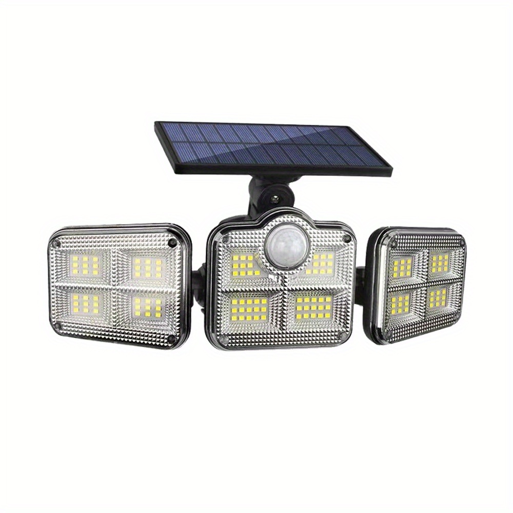 TEMU Solar Outdoor Lights 122led Motion Sensor Outdoor Lights, Solar Powered, Security Lights, 270° Wide Angle Flood Wall Lights For Outdoor Garage