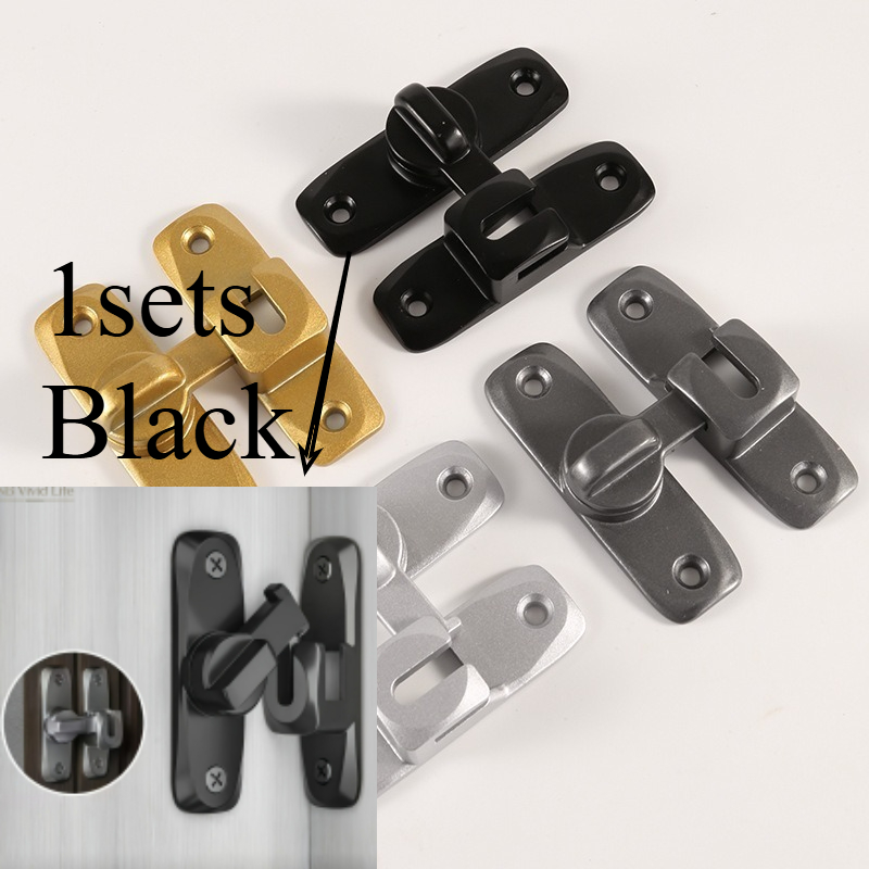 TEMU 2-pack Heavy-duty Anti-theft Door Lock Handles, Sturdy Door Latch, Suitable For , Commercial/residential Grade Security Latch With Adjustable