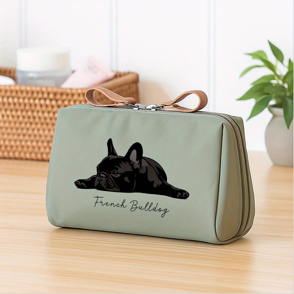 TEMU Bulldog Francese - Design di Cane Cartoon per , Borsa da Toeletta e Pochette da Viaggio Perfetta per Viaggi, Palestra, Campeggio e Attivit� ,