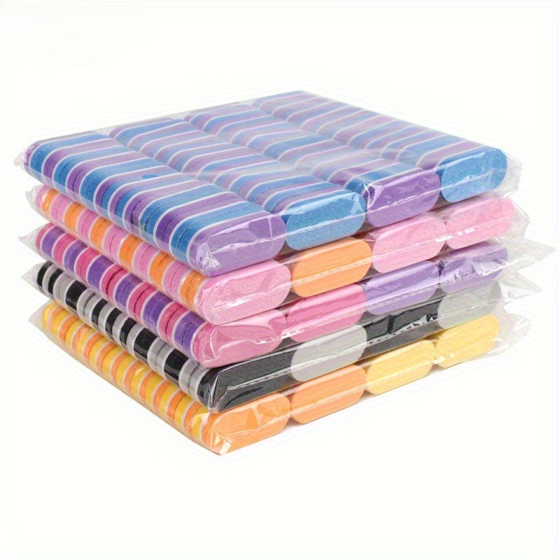 3pcs Mini Nail Buffing Blocks & Sponge Files