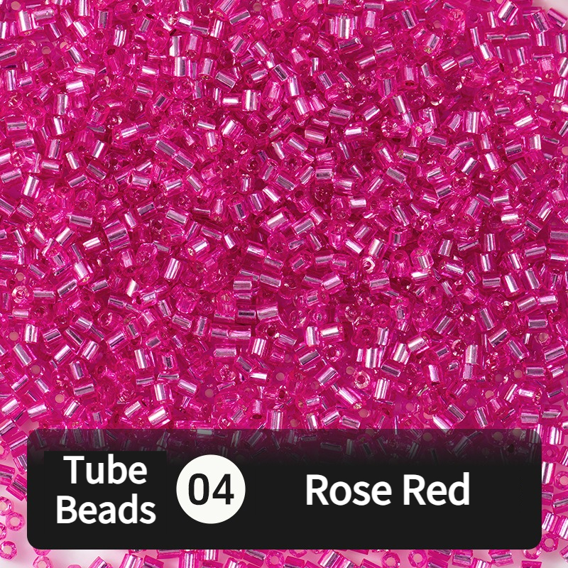 680pcs Hex-Cut Tube Beads for Beading & Jewellery Making