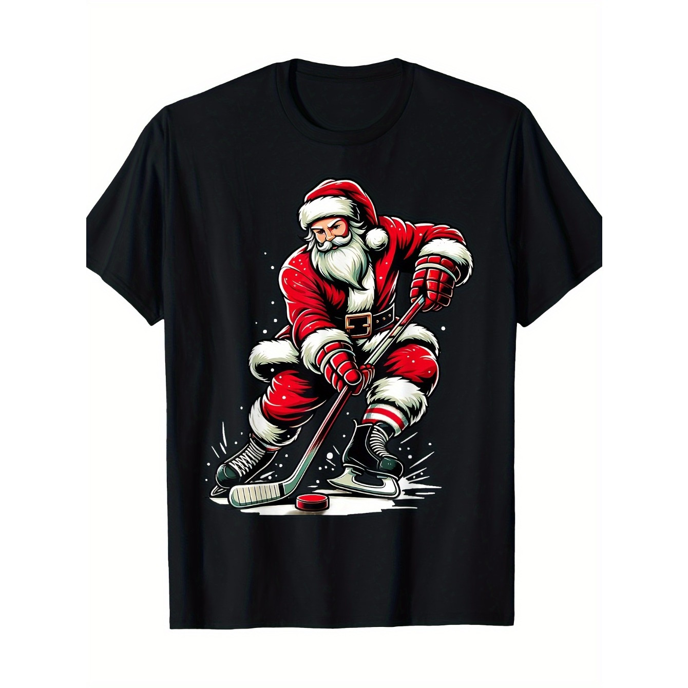 

Playing Ice Hockey Graphic Tee - 100% , T-