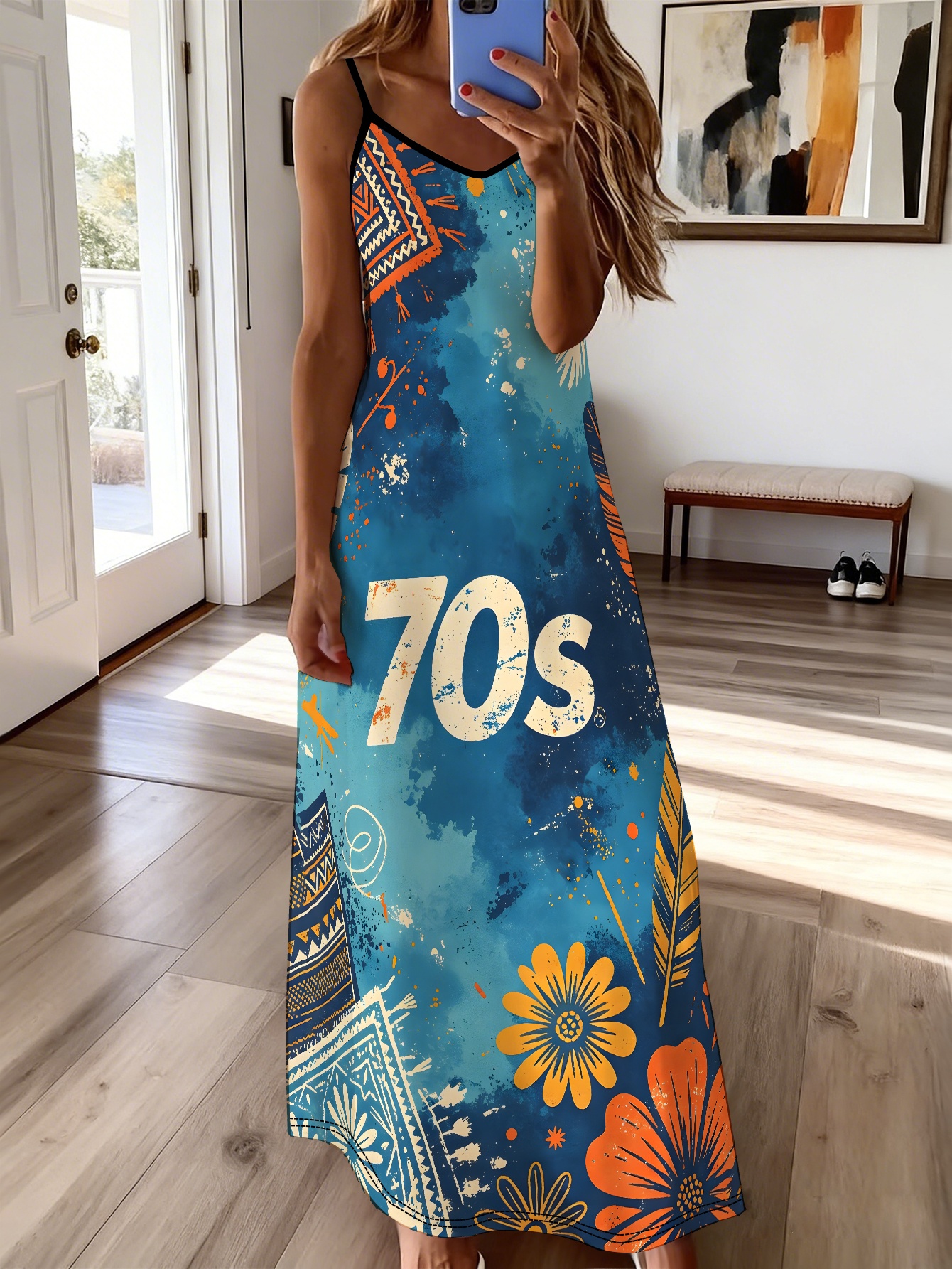 sexy long dresses Ever-Pretty Deep V Neck Long Sleeve Sequin Evening Dress with Side Slit