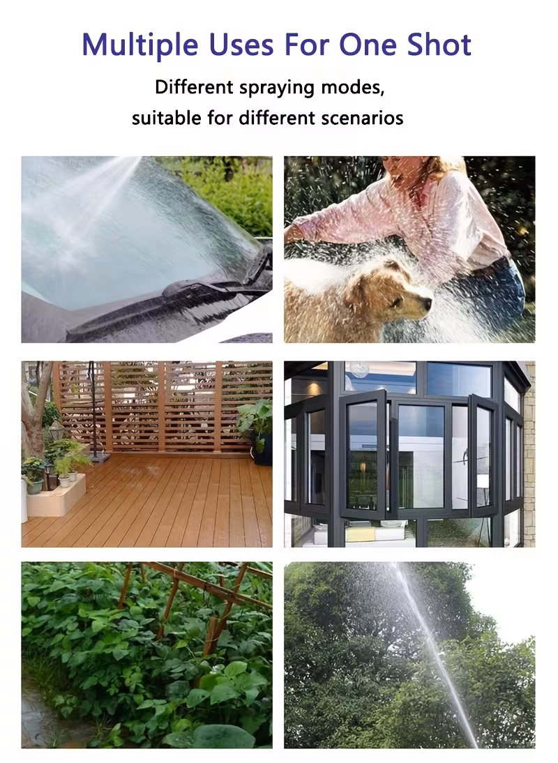 1pc heavy duty high pressure car wash gun with long extension rod powerful spray nozzle for cars trucks rv home garden adjustable spray patterns leak proof connector durable plastic construction cleaning tool rv maintenance versatile sprayer reliable performance hose attachment truck owners Product details 12