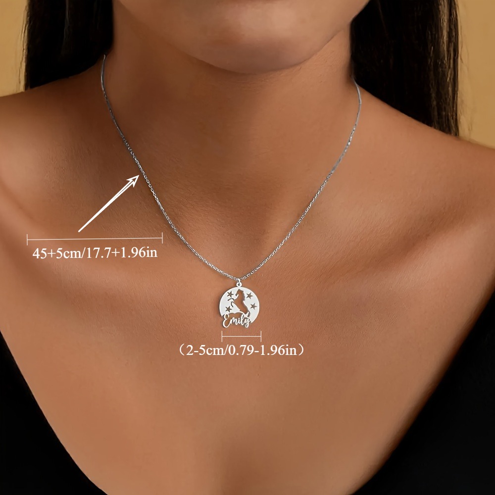 Custom Horse and Rider Necklace — Personalized Equestrian Gift