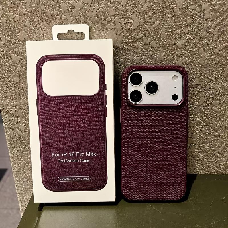 TEMU Phone Case: Phone Case - Liquid Silicone Technology Fabric Magnetic Closure, High-end Drop-proof Protective Case With Ai Button Protection,