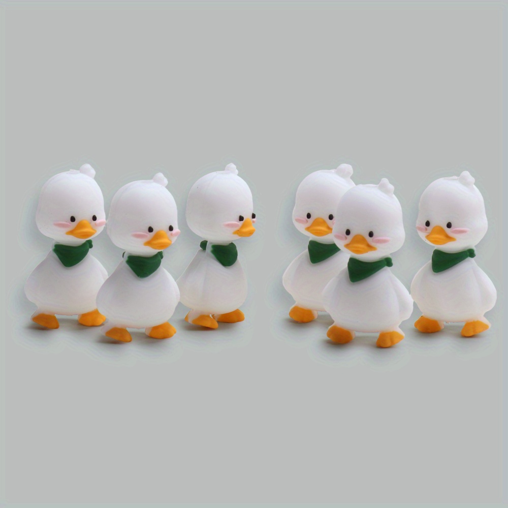 Image of Cartoon Animals Silicone Beads: 6pcs Beads For Diy Pens, Phone Charms Adorable Bead Assortments For Bracelets Making, Bag Charms | -one Craft Supplies